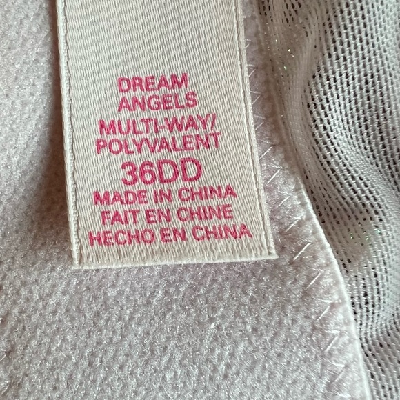 Victoria’s Secret Pink Lace Dream Angels Strapless Bra Women's Size 36DD - Picture 10 of 11